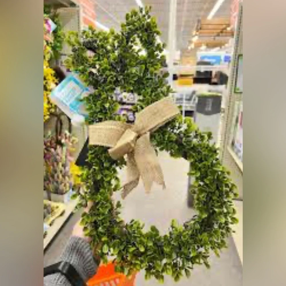 🌸NEW Greenery Wreath Easter Bunny Wreath with Lights